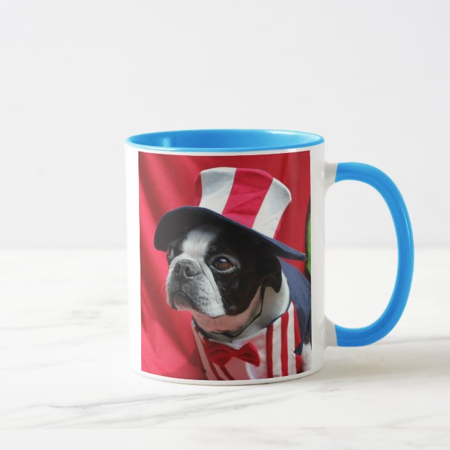 Caneca do tio Sam de Boston Terrier (Direita)