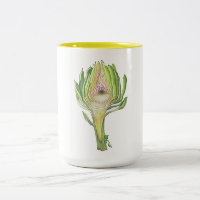 Caneca do tom da fatia 2 da alcachofra (1 do grupo (Centro)