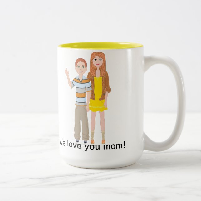 Caneca do tom de DHG dois (15 onças) (Direita)