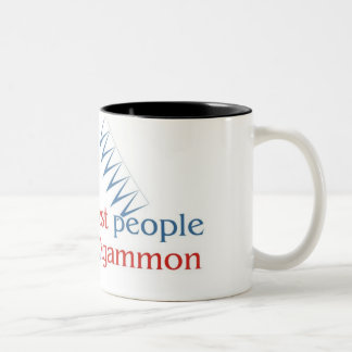 Caneca do tom do amante dois da gamão