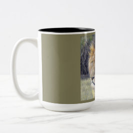 Caneca do tom do safari 2 do leão