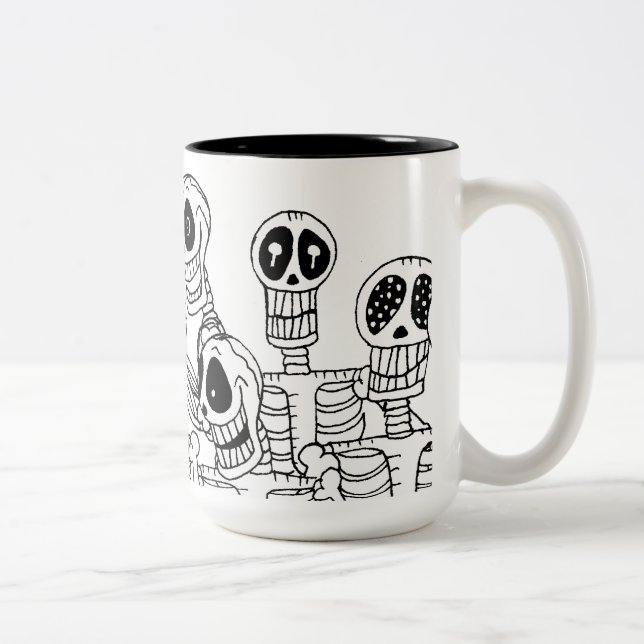 Caneca do tom dos esqueletos dois (Direita)