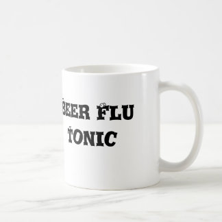 Caneca do tónico da gripe da cerveja