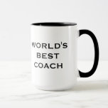 Caneca do treinador do mundo a melhor<br><div class="desc">Uma caneca para o melhor treinador do mundo.</div>