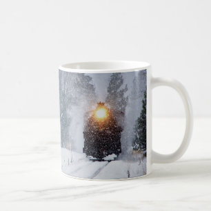 Caneca do trem do inverno