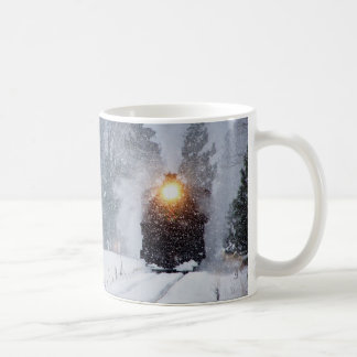 Caneca do trem do inverno