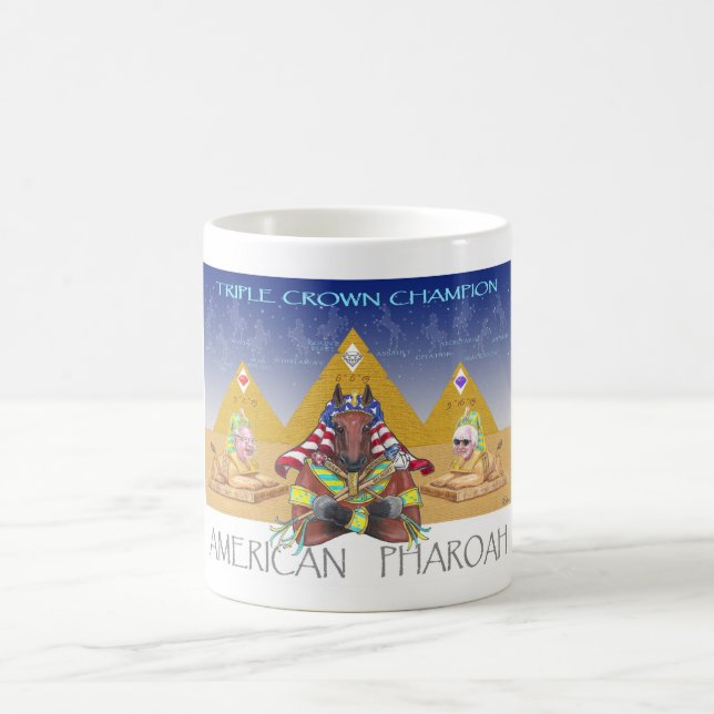Caneca do tributo do Triple Crown de Pharoah do (Centro)
