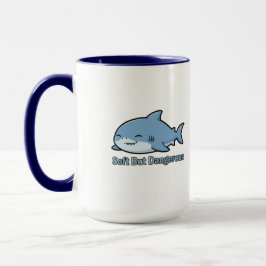 Caneca do Tubarão Gordinho Sonolento Kawaii