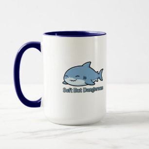 Caneca do Tubarão Gordinho Sonolento Kawaii