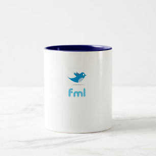 Caneca do Twitter "FML"