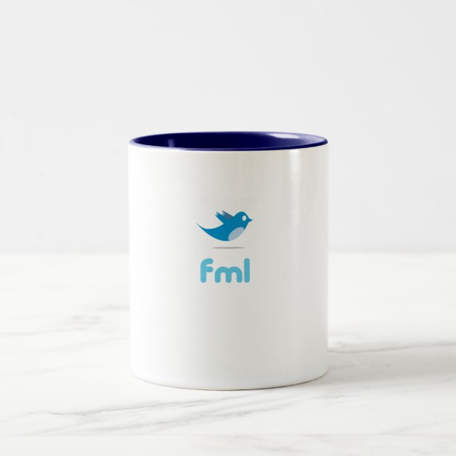Caneca do Twitter "FML" (Centro)