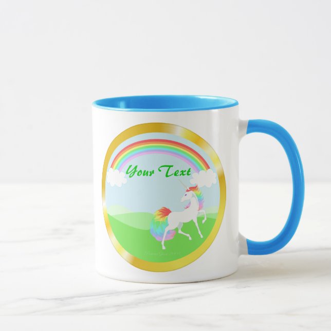 Caneca do unicórnio do arco-íris (Direita)