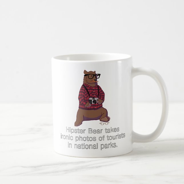 Caneca do urso do hipster (Direita)