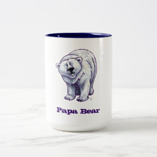 Caneca do urso polar do urso da papá