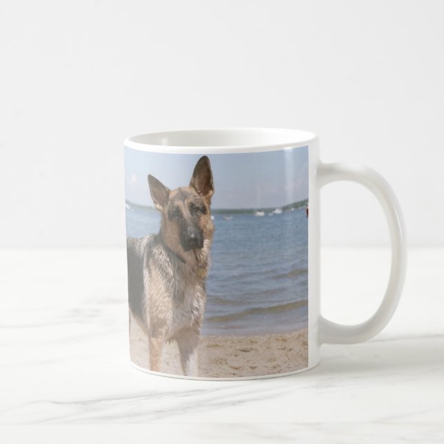 Caneca do vagabundo 15oz da praia (Direita)