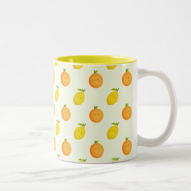 Caneca do verão do citrino da laranja e do limão (Direita)