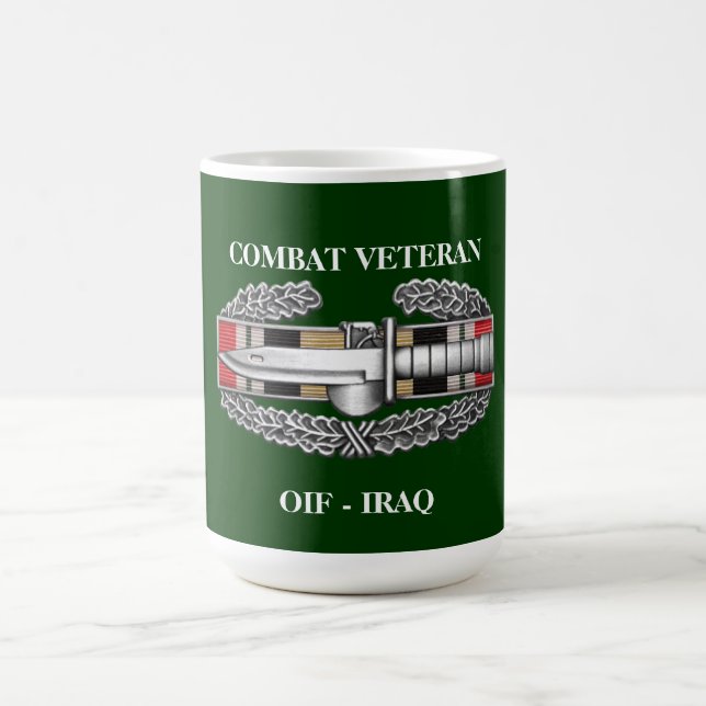 Caneca do veterano do combate do TÁXI da fita da (Centro)