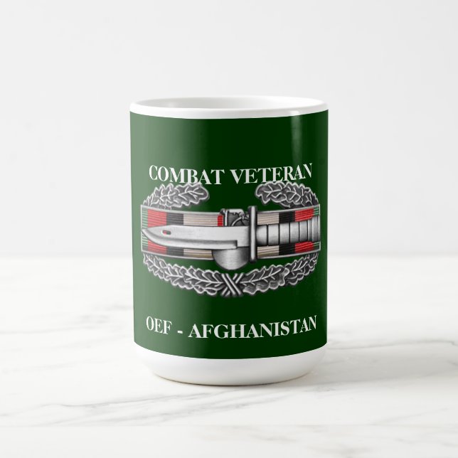 Caneca do veterano do combate do TÁXI da fita do (Centro)