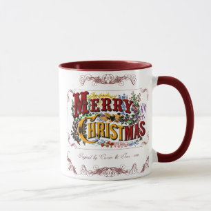 Caneca do Victorian do Feliz Natal