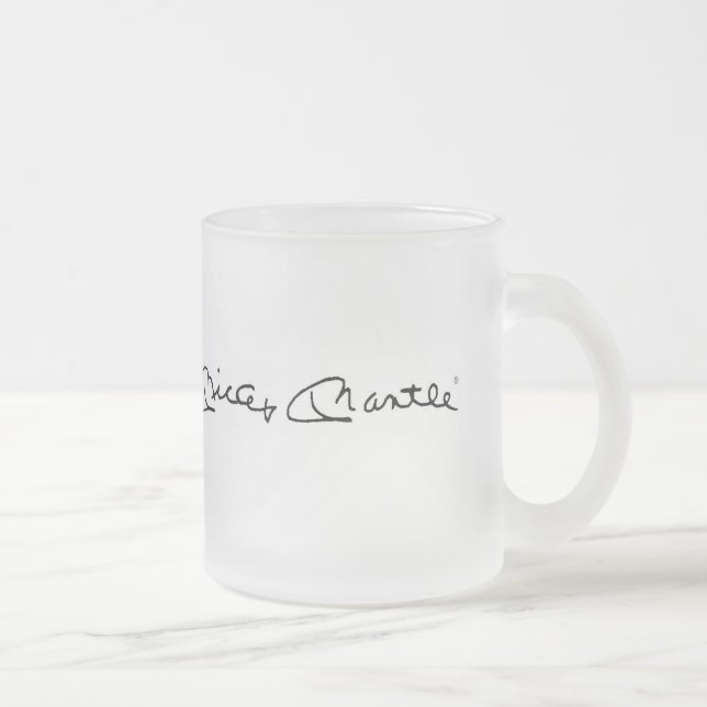 Caneca do vidro de fosco de Mickey Mantle® (Direita)