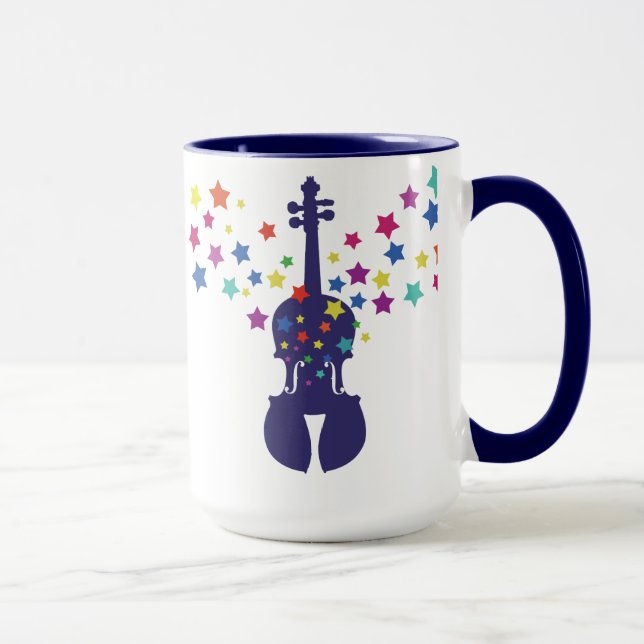 Caneca do violino e de café das estrelas (Direita)