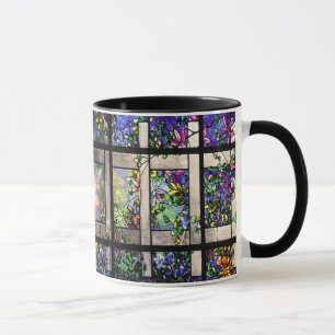 Caneca do vitral de Tiffany do jardim