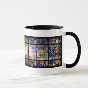 Caneca do vitral de Tiffany do jardim