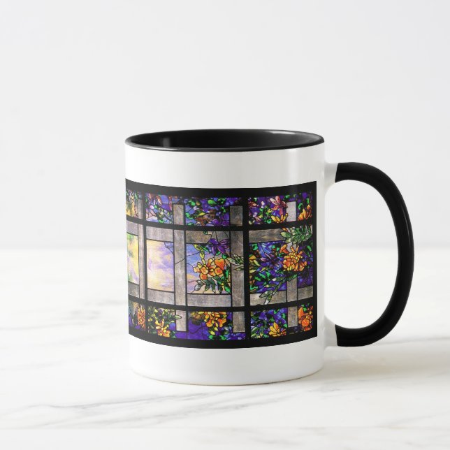 Caneca do vitral de Tiffany do jardim (Direita)