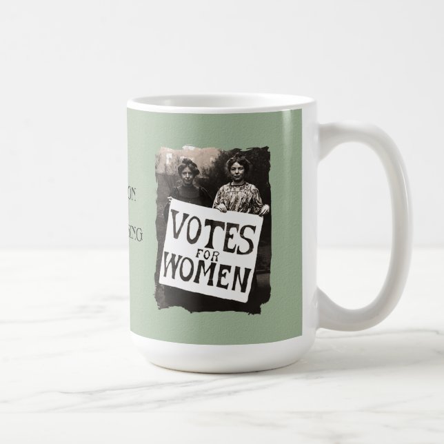 Caneca do voto 2016 das mulheres do vintage (Direita)