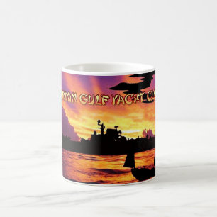 Caneca do yacht club do golfo de Tonkin