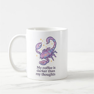 Caneca do Zodíaco de Escorpião – Meu Café é Mais E