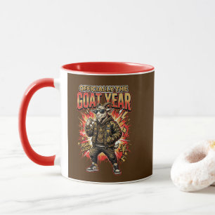 Caneca do Zodíaco do Ano Novo Lunar do Bode de Fog