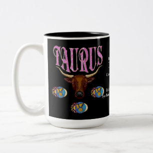 Caneca do zodíaco do sinal do nascimento do Taurus