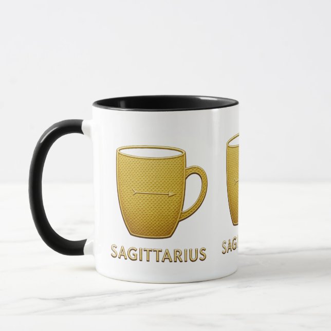 Caneca do Zodíaco Sagitário Aventureiro (Esquerda)