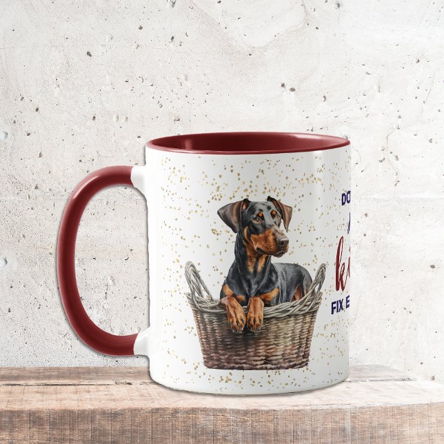 Caneca Doberman Pinscher Puppy Beija Tudo (Criador carregado)