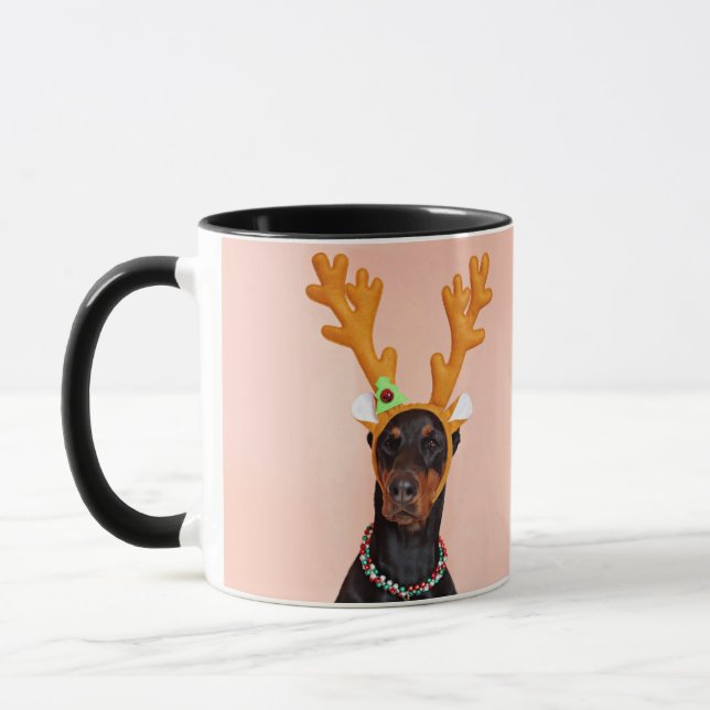 Caneca Doberman with Horns of a Deer (Esquerda)