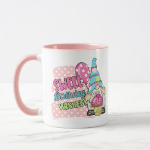 Caneca doce Aniversário deseja adicionar monograma