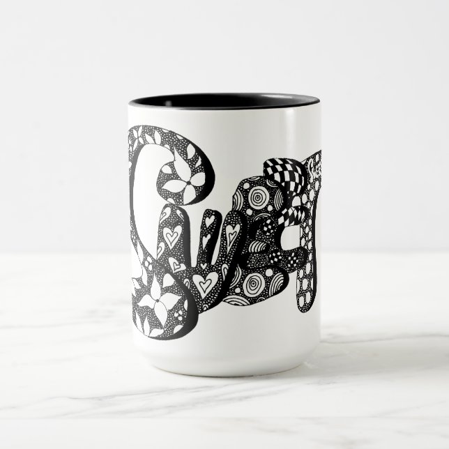 Caneca Doce, Borracha - Letra Art, Boho, Hippie Art (Centro)
