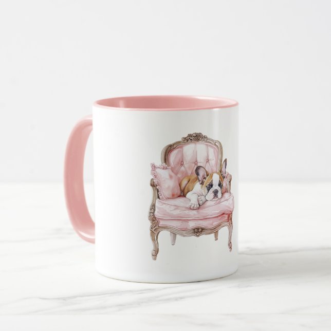 Caneca Doce Cachorro Preto Adormecido (Frente Esquerda)