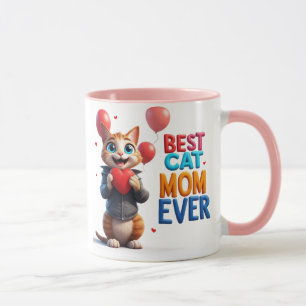 Caneca Doce Mãe Gata Kitty Com Olhos Grandes 🐱