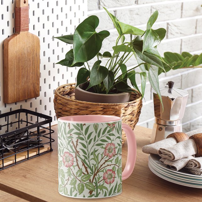 Caneca Doce Rosa Rosa Roses Morris Company (Criador carregado)