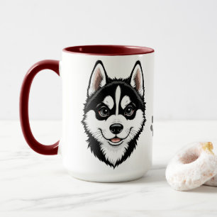 Caneca Doce Siberian Husky Puppy