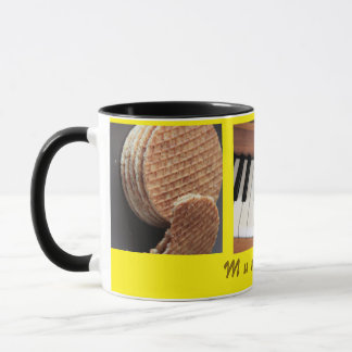 Caneca Doce Stroopwafel Piano Mug — Presente para Mãe