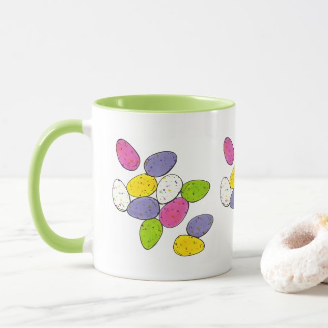 Caneca Doces de Páscoa Maltados, De Chocolate Maltado (Com Donut)