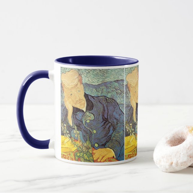 Caneca Doctor Gachet Portrait by Vincent van Gogh (Com Donut)