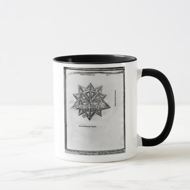 Caneca Dodecahedron, 'de De Divina Proportione' (Direita)