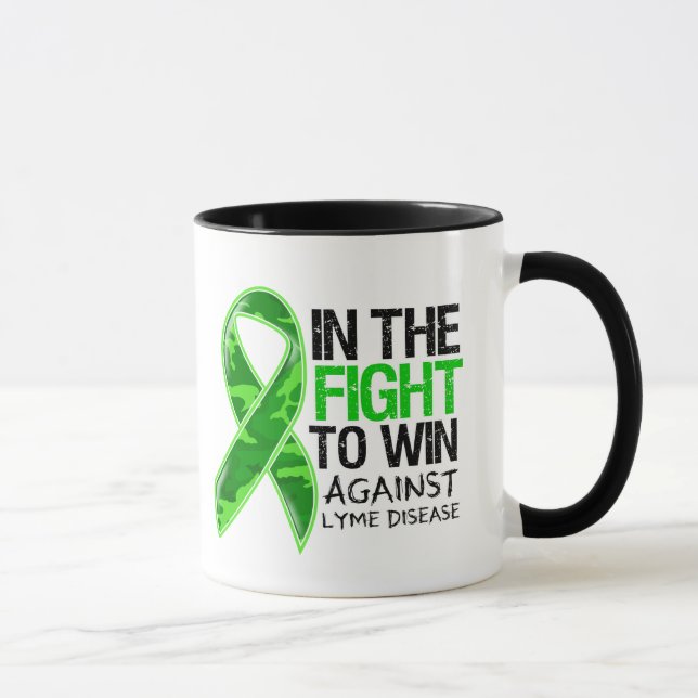 Caneca Doença De Lyme - Luta Para Ganhar (Direita)