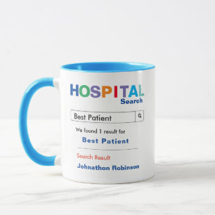 Caneca Doente do Hospital Personalizado Engraçado