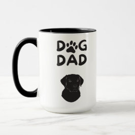 Caneca  Dog Dad T-shirt | Funny Pet Lovers Tee 