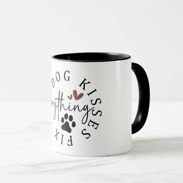 Caneca Dog Kisses Fix Everything (Frente Esquerda)